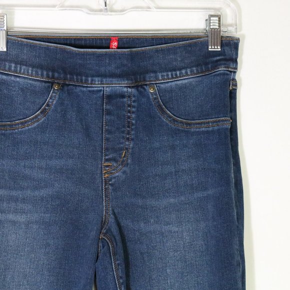 Spanx Distressed Skinny Jeans Jeggings Legging Medium Wash Distressed Small - Picture 5 of 10